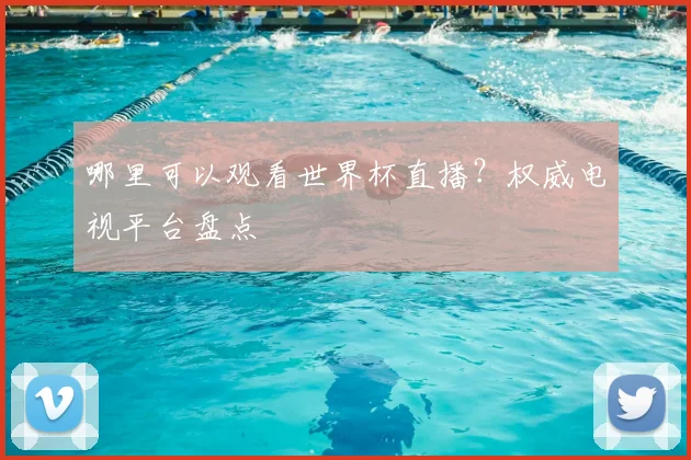 哪里可以观看世界杯直播？权威电视平台盘点